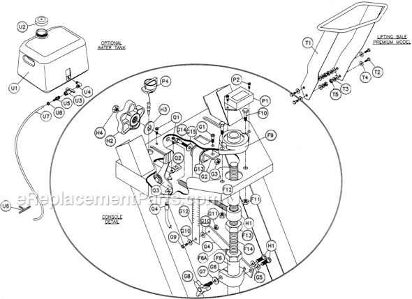 Page B Diagram and Parts List for MK-1613H  MK Diamond Concrete Saw